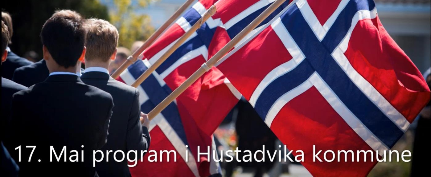Bilde av gutter med norske flagg